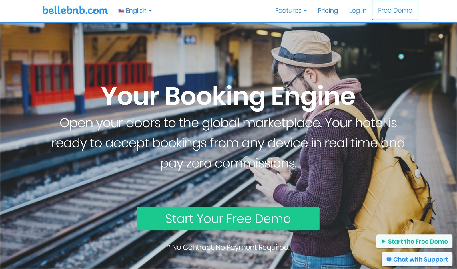 Bellebnb.com Hotel Booking Engine Commission Free!