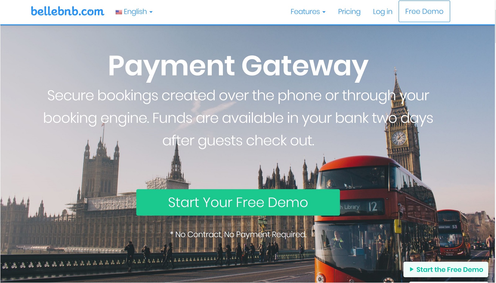 Bellebnb.com Hotel Payment Gateway