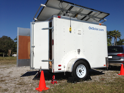 OkSolar.com Solar Trailer Generator for Refugees Camps