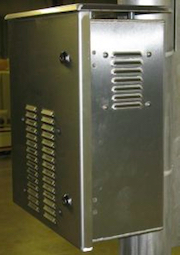 OkSolar.com Solar Battery Enclosure Aluminum : Solar Battery Enclosure Aluminum 1 (one) Battery Group 31, Enclosure Wall Pole Mount Nema