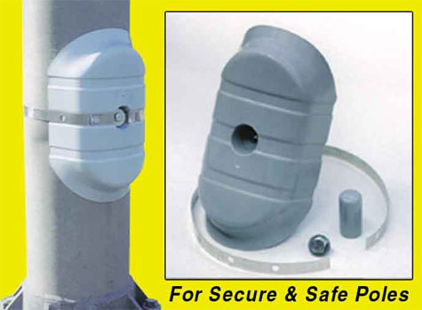 OkSolar.com Security Cover for Lighting Poles