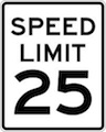 IQTraffiControl.com Speed Limit Signs 25 : Speed Limit Signs 25
