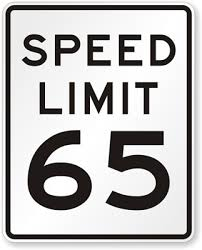 IQTraffiControl.com Speed Limit Signs 65