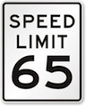 IQTraffiControl.com Speed Limit Signs 65 : Speed Limit Signs 65