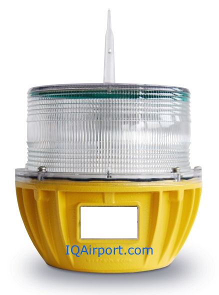 IQAirport.com Solar Taxiway Light  Yellow Solar Perimeter lights 